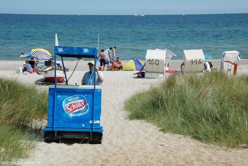 Eismann am Strand